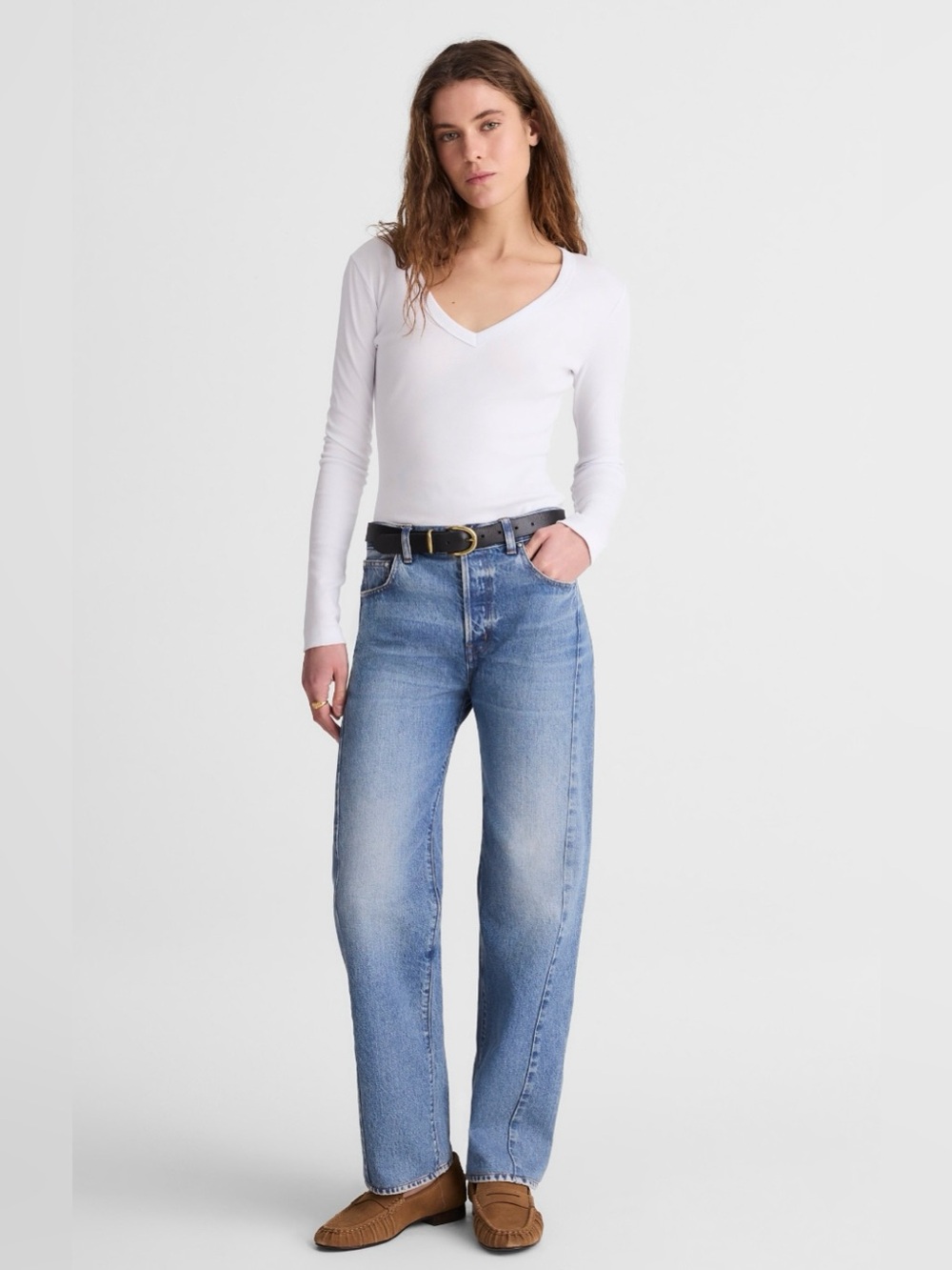 ✨Madewell (NWOT) Pieced Barrel-Leg Jeans Wide Leg Size 27✨